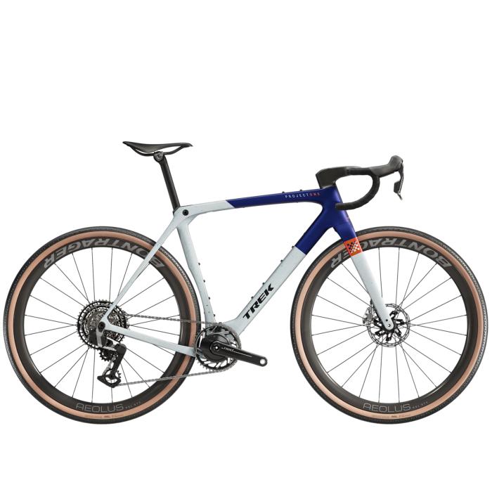 Vélo Gravel TREK Checkmate SLR 9 AXS Matte Hex Blue/Plasma Grey Pearl